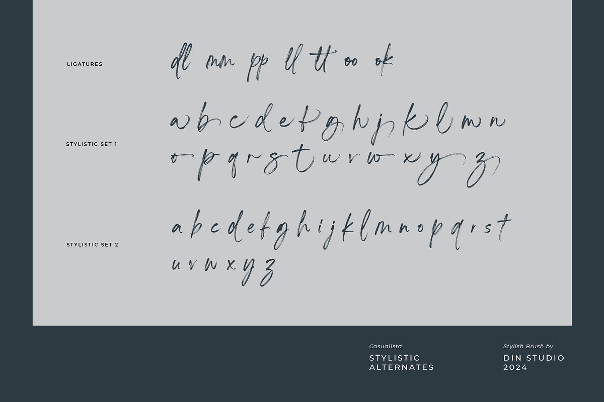 Casualista, a Script Font by din-studio.com (Photo 9 of 11)
