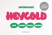 HEYCOLD CUTE FONT, a Sans Serif Font by FadeLine Studio (Thumbnail 13 of 13)