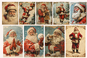 Vintage Santa Claus Christmas Cards