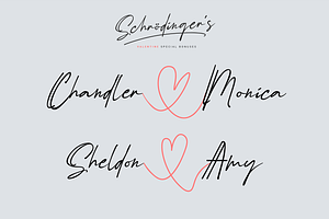 Schrdinger's Signature Font