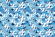 Beautiful pattern set of sea waves, a Pattern Graphic by Tanor (Thumbnail 5 of 8)
