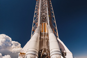 space rocket launch AI generated, a Photo by WorldOfPhotos