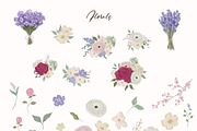 Cottagecore Vintage Floral Clipart, a Decorative Illustration by ElenaPlatovaArt (Thumbnail 7 of 14)