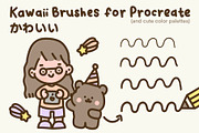 Kawaii Brushes for Procreate, a Brush Add-On by Wink Brushes (Thumbnail 1 of 4)
