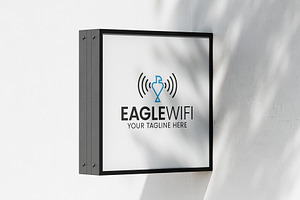 Eagle Wifi Logo Template