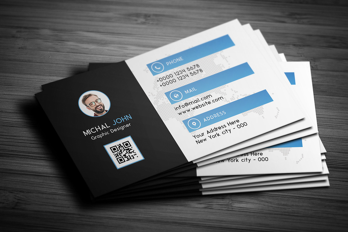 Corporate Business Card, a Business Card Template by Saman Osama (Photo 1 of 4)
