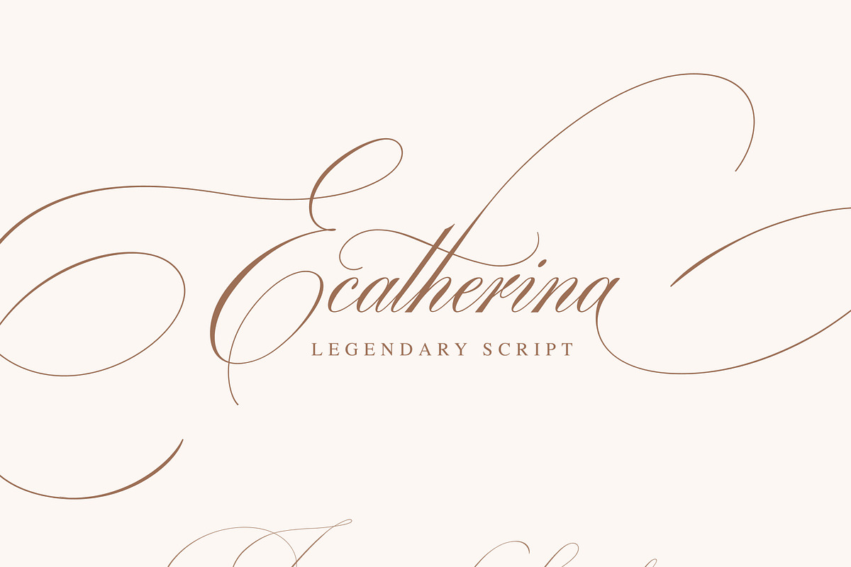 Ecatherina - legendary script, a Script Font by Blessed Print (Photo 38 of 42)