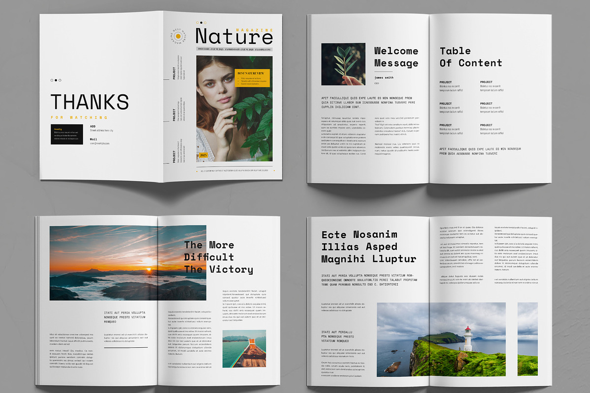 Magazine Layout, a Magazine Template by MightyDesign (Photo 2 of 6)