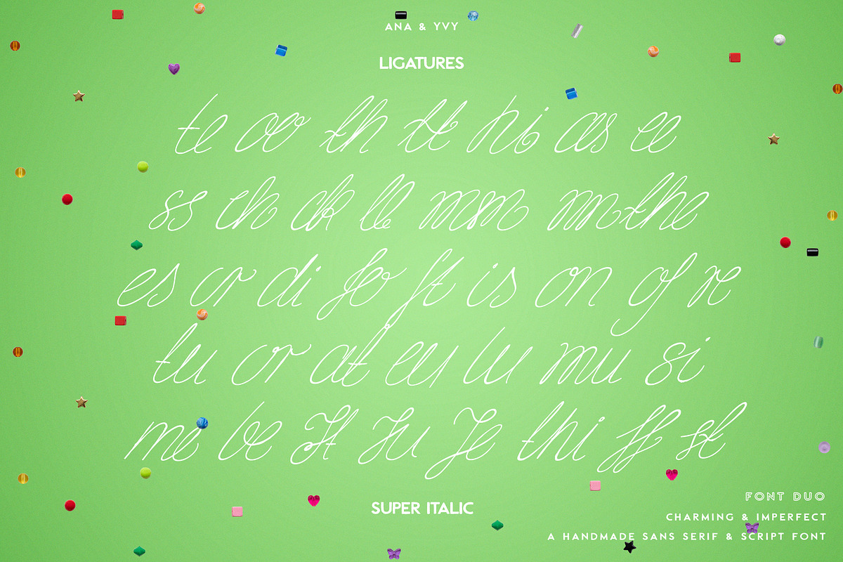 Ruban Soyeux Script & Sans Font Duo, a Handwritten Font by ana & yvy (Photo 29 of 32)