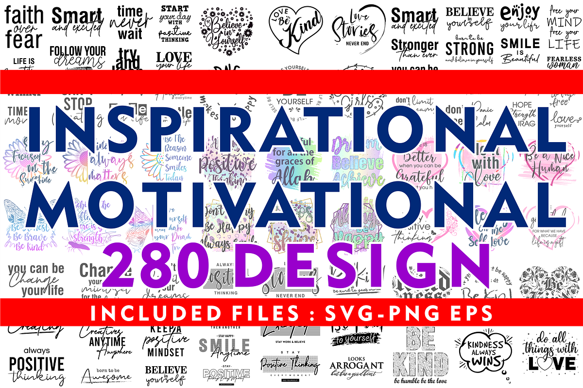 Inspirational & Motivational Bundle, an Object Graphic by D2PUTRI (Photo 1 of 27)