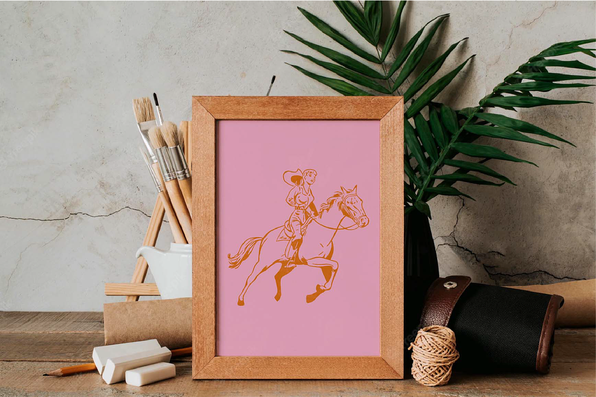 Western Illustrations Retro Bundle, a Graphic by FM Era Studio (Photo 6 of 6)