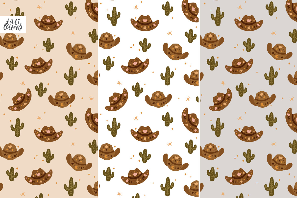 Cowgirl clipart and patterns, an Animal Illustration by tatiletters (Photo 8 of 9)