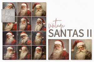 Vintage Santa Paintings II