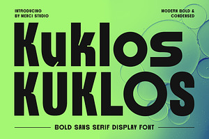 Kuklos – Bold Display Font