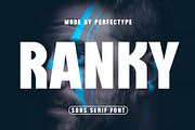 Ranky Modern Sans Serif Font, a Sans Serif Font by Perfectype (Thumbnail 1 of 4)