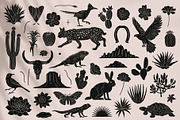 Dark Desert Vector Collection, an Animal Illustration by rouxsupplyco (Thumbnail 8 of 14)