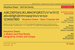 Morpheus Dream - Serif Font Family