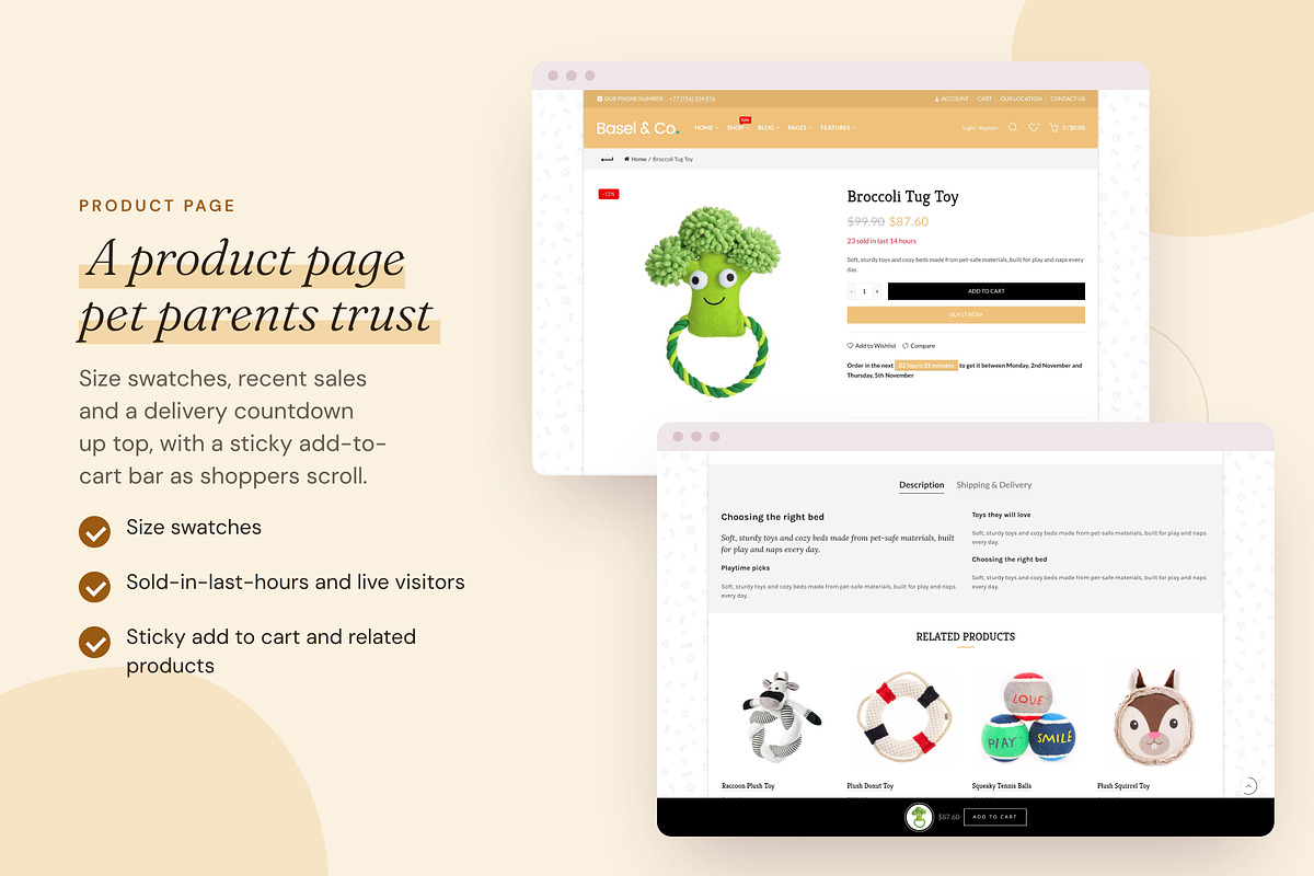 Basel Pet - Shopify Theme, a Shopify Template by Boost Convert (Photo 8 of 10)