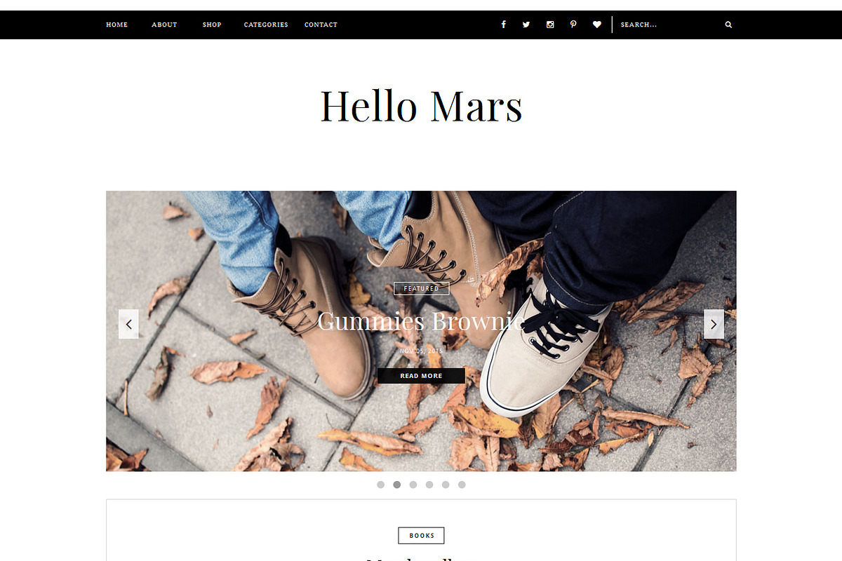 Blogger Template - Hello Mars, a Websites & App Template by Vefio Themes (Photo 1 of 4)