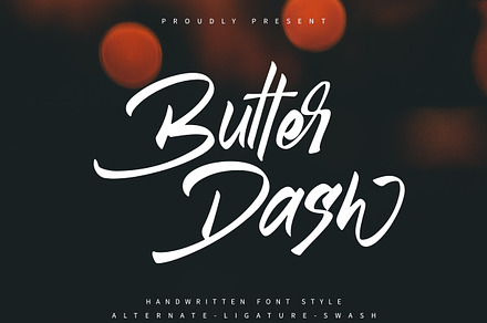 Butter Dash - Handwritten Font