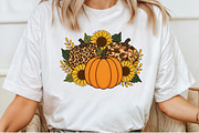 Floral Leopard Pumpkin Fall Png, an Illustration by Craft Nest (Thumbnail 6 of 6)