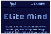 Elite Mind font, a Font by weknow (Thumbnail 1 of 5)