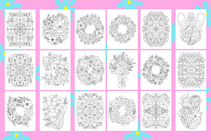 Flowers Coloring Book