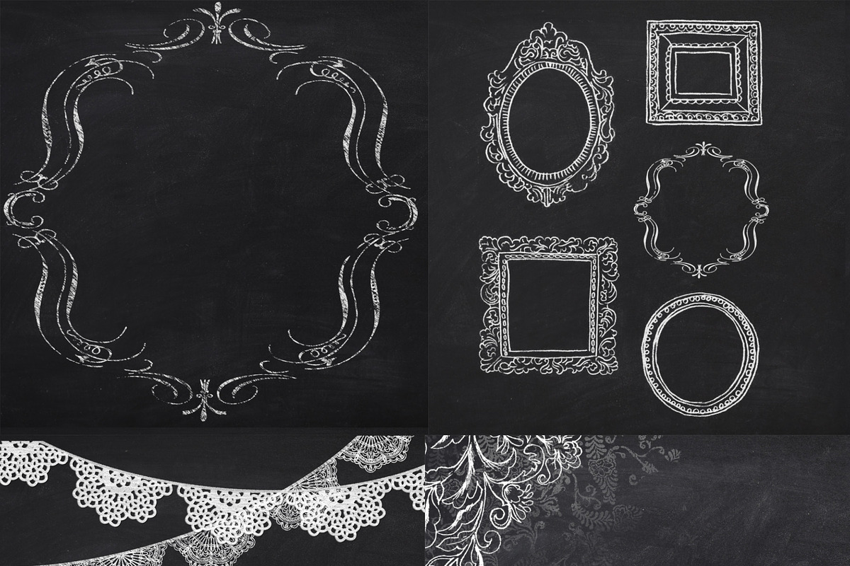 Chalkboard Frame Papers 12: Digital preview 2