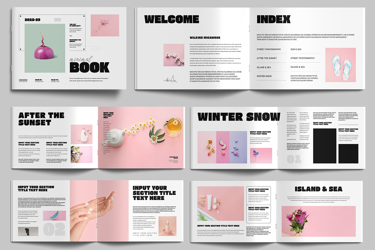 Minimal Book Layout, a Brochure Template by MightyDesign (Photo 1 of 9)