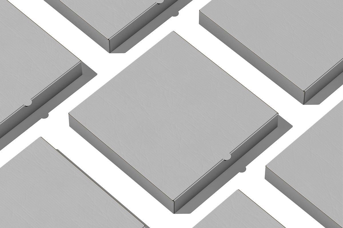 Pizza Box Mockup, a Packaging Mockup by mockupbuys (Photo 2 of 11)
