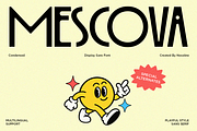 Mescova - Playful Display Sans Font, a Sans Serif Font by NexaLine (Thumbnail 1 of 10)
