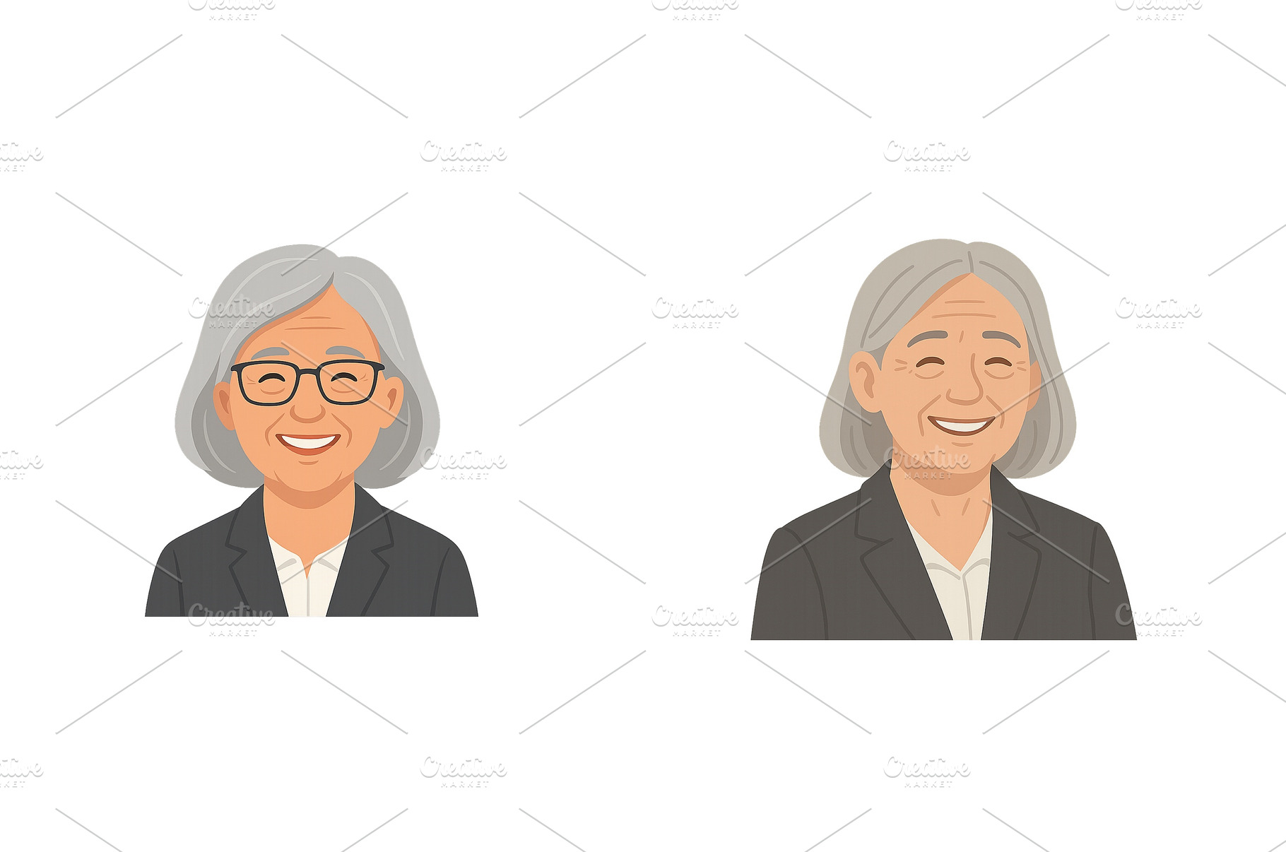 Elderly individuals smiling and, a Background Photo by ZinetroN