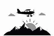 Adventure Plane & Mountain Set, an Illustration by BIPLOB EXPERT (Thumbnail 2 of 9)