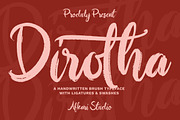 Dirotha - Handwritten Brush Font, a Handwritten Font by Afkari Studio (Thumbnail 1 of 9)