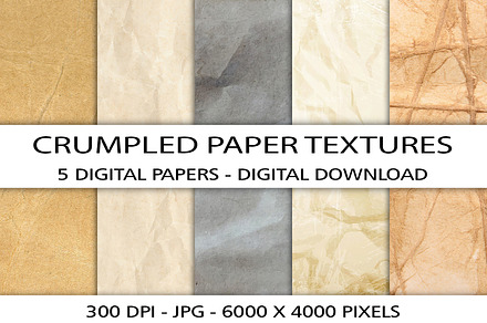 Vintage crumpled paper background, an Abstract Photo by AdriOP