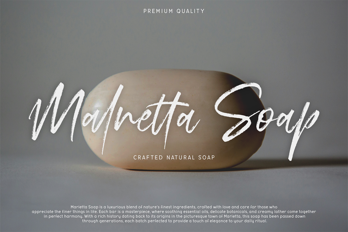Rampack Handwritten Brush Texture, a Handwritten Font by Portocraft (Photo 7 of 15)