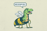 Bee-Rawr-Self, an Animal Illustration by Mangustudio (Thumbnail 1 of 3)