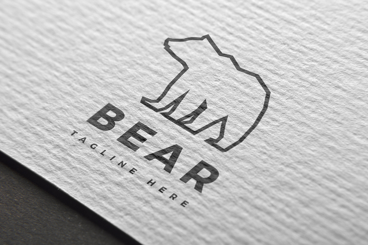 Bear vector line logo, a Branding & Logo Template by Magda (Photo 3 of 3)