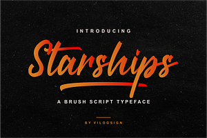 Starships a Brush Script Typeface