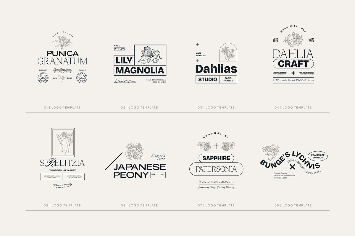 Elegant Floral | Logo Kit, a Branding & Logo Template by KetteCreate (Photo 6 of 23)