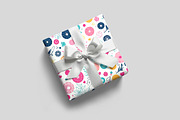 Gift Box and Wrapping Paper Mockup, an Advertising Mockup by Rami's Mockups (Thumbnail 1 of 9)