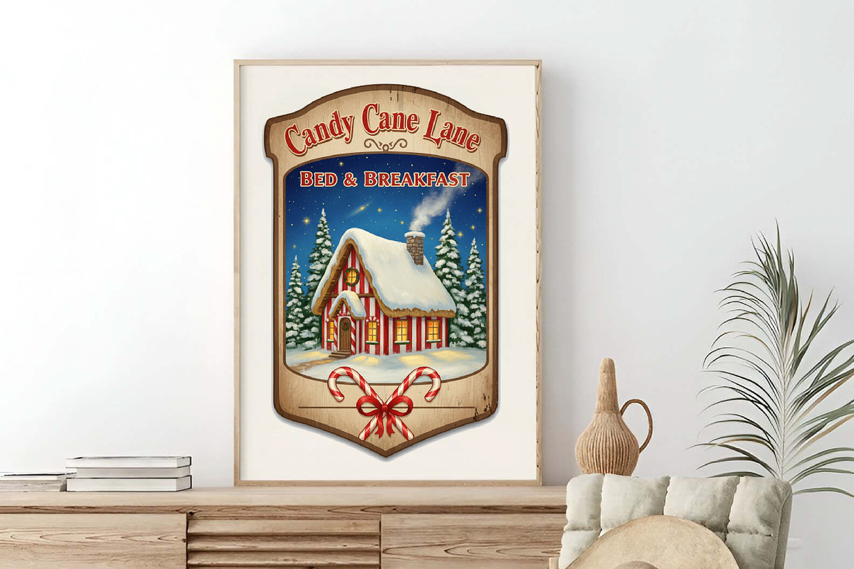 Retro Christmas Quotes Labels Bundle, an Illustration by SinaCreation (Photo 5 of 7)