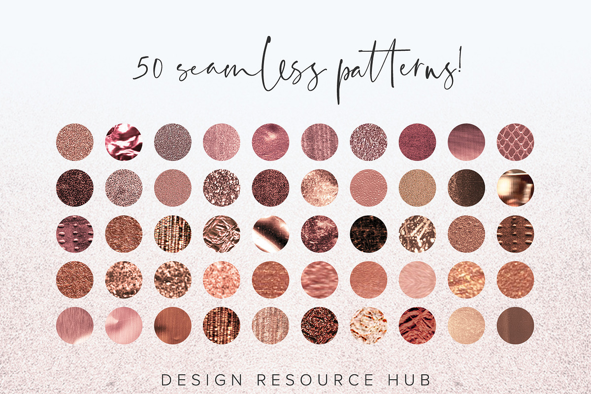 Rose Gold Foil PS Layer Style Pack, a Layer Style Add-On by Design Resource Hub (Photo 3 of 5)