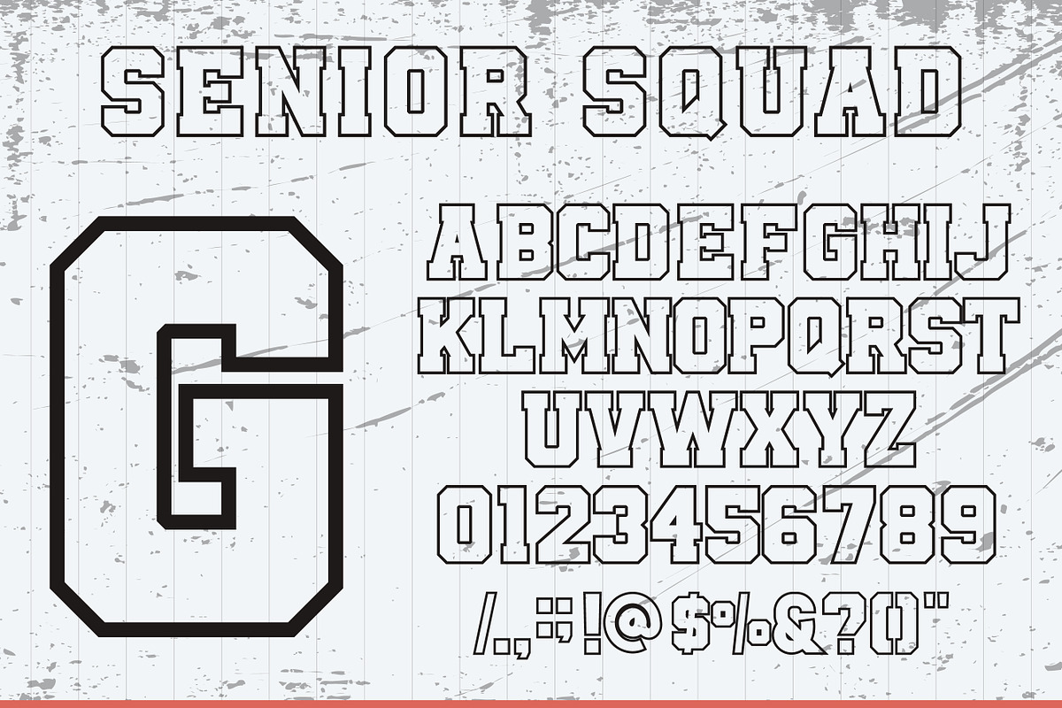 Varsity college sporty, a Slab Serif Font by Mini_World (Photo 3 of 9)