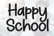 Happy School | Script Font, a Script Font by Scratchones (Thumbnail 1 of 8)