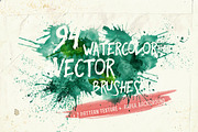 Watercolor Vector Art Brushes, a Brush Add-On by Anna Ivanir (Thumbnail 1 of 5)