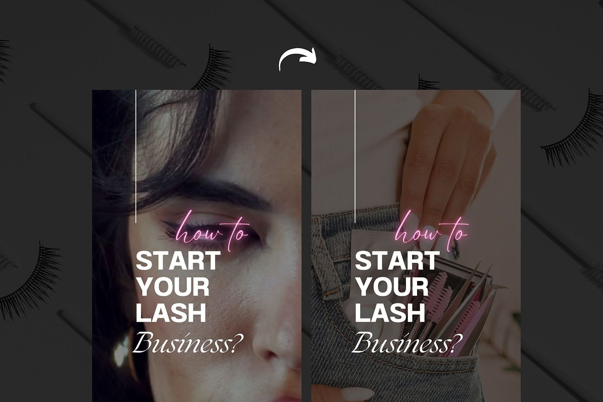 Lashes Instagram Video Reels, a Social Media Template by design4social (Photo 7 of 9)