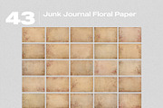 Junk Journal Floral Paper Overlays, a Brushes & More by PhotoSpirit (Thumbnail 8 of 8)