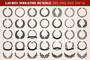 Laurel Wreaths Vector, 35 Elements, an Object Graphic by Digiselector Design Goods (Thumbnail 1 of 5)