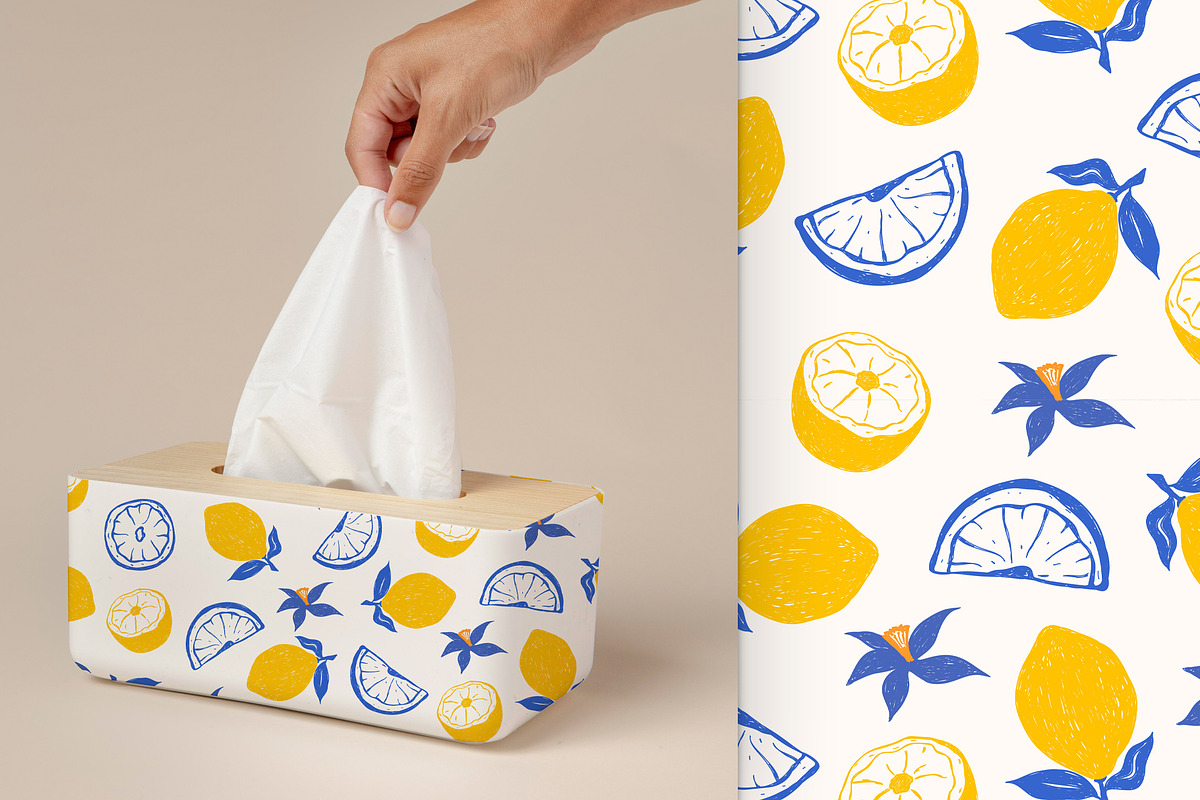 Lemons Pattern, a Pattern Graphic by Groovy Arts (Photo 3 of 6)